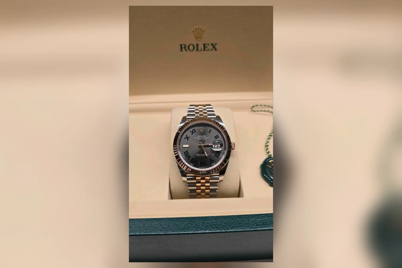 Rolex Datejust 41 Wimbledon, Wertgegenstand aus Insolvenzverwertung